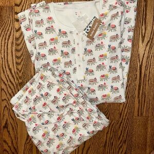 LIMITED EDITION Roller Rabbit Christmas Elephant Pajamas
